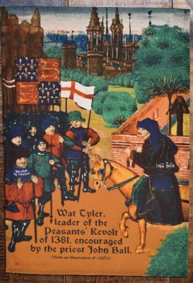 Der Aufstand von Wat Tyler, ein Volksaufstand gegen die Ungerechtigkeit und eine Herausforderung für die königliche Autorität im spätmittelalterlichen England.